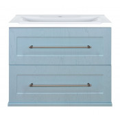Тумба под раковину Misty Марта 70 П-Мрт01070-062По с 2 ящиками голубая