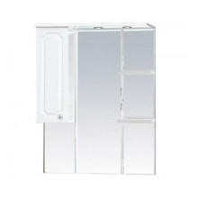 Зеркальный шкаф Misty Александра 75 П-Але04075-352СвЛ левый белый металлик