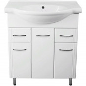 Тумба под раковину Style Line Эко Стандарт 26 ЛС-00002286 белый глянец