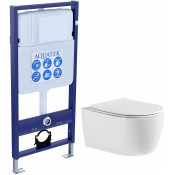 Подвесной унитаз с инсталляцией комплект Aquatek ЕВРОПА AQ1106-00+INS-0000012