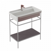 Консоль под раковину Artceram Fuori Scala ACA056 05 bi matt белый матовый