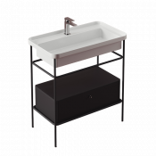 Консоль под раковину Artceram Fuori Scala ACA057 17 черный матовый