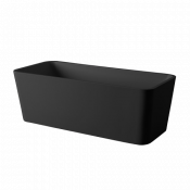 Ванна из искусственного камня Artceram Square ACW004 17 nero matt 180х80