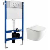 Подвесной комплект унитаза с инсталляцией Timo Kulo K-403 безободковый