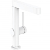 Смеситель для раковины Hansgrohe Finoris 76060700 с донным клапаном белый матовый