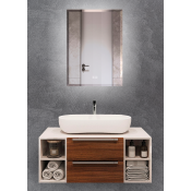 Зеркало с LED - подсветкой Terminus Аврора 700х600 (quick touch)