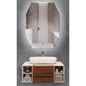 Зеркало с LED - подсветкой Terminus Ватикан 800х1000 (sensor)