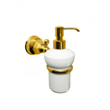 Дозатор для жидкого мыла Nicolazzi Teide 1489GO05 золото/белый
