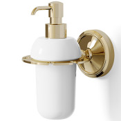 Дозатор для жидкого мыла Devon&Devon Antique Georgian 1ADY90 белый/светлое золото