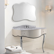 Консоль под раковину Devon&Devon Audrey DEAUDRBCACR/PWcprPW/LS-SWINDON/1F белый