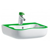 Раковина подвесная Laufen Florakids 8.1503.1.072.104.1 белый/зеленый