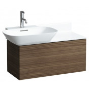 Тумба с раковиной Laufen INO, с 1 выдвижным ящиком, подвесная, темный орех