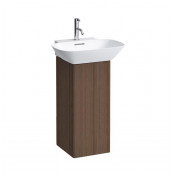 Тумба с раковиной Laufen INO, с 1 дверцей, с сифоном, с 4 полками, DX, напольная, темный орех
