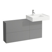 Тумба под раковину Laufen Kartell 4.0829.2.033.641.1 подвесная серая галька