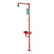 Нержавеющая душевая стойка с глазным душем, отдельно стоящая Sanela SLSN 23