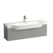 Тумба с раковиной Laufen New Classic, 1 ящик, подвесная, серый матовый
