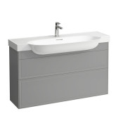 Тумба с раковиной Laufen New Classic, 2 ящика, подвесная, серый матовый