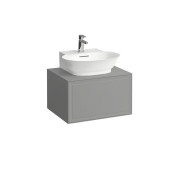 Тумба с раковиной Laufen New Classic, 1 ящик, подвесная, серый матовый