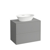 Тумба с раковиной Laufen New Classic, 2 ящика, подвесная, серый матовый