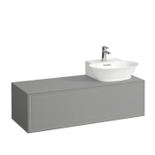 Тумба с раковиной Laufen New Classic DX, 1 ящик, подвесная, серый матовый