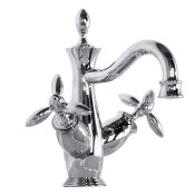 Смеситель для раковины Gattoni Timor 1830018C0cr с донным клапаном хром