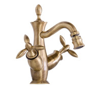 Смеситель для биде Gattoni Timor 1835018V0br с донным клапаном бронза