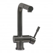 Смеситель для кухни Seaman Eco Venice SSN-0912P-GL (Gun Light) - сталь сатин, PVD, Светлое оружие, с выдвижным изливом