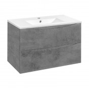 Тумба под раковину Vincea Mia VMC-2MC900BT подвесная серый бетон