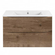 Тумба под раковину Vincea Mia Slim VMC-2MC800S1VO подвесная дуб винтаж