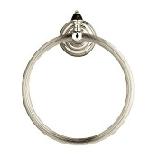 Полотенцедержатель Devon&Devon Black Diamond BLKD507NK черный/никель