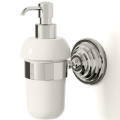 Дозатор для жидкого мыла Devon&Devon Diamond WHD530NKBI белый/никель