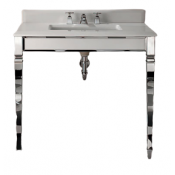 Консоль под раковину Devon&Devon Claridge DECLARISIVCR/3F/YORKbianco sivec хром/белый