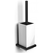 Ершик для унитаза Gattoni Kubik 1525/ABNO черный матовый/белый