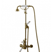 Душевой гарнитур Devon&Devon Doccia MARK618 белый/светлое золото