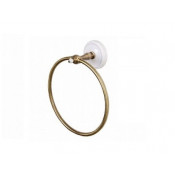 Полотенцедержатель Devon&Devon Dorothy DOR407BR бронза/белый