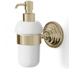 Дозатор для жидкого мыла Devon&Devon Gemstone GEM730-GK золото/белый