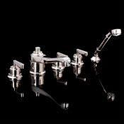 Смеситель на борт ванны Devon&Devon Manhattan MNH450NK никель