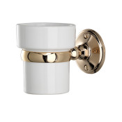 Стакан для зубных щеток Devon&Devon Old Navy MIL609OT золото/белый