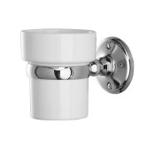 Стакан для зубных щеток Devon&Devon Old Navy MIL609CR хром/белый