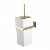 Ершик для унитаза Devon&Devon Time TM320OT золото/белый