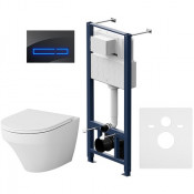 Унитаз подвесной с инсталляцией Am.Pm Like IS450A38.801701 с сиденьем и клавишей