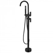 Смеситель для ванны напольный BlackWhite UK8320B