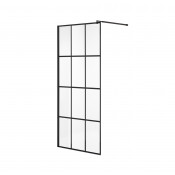 Душевая перегородка Niagara Nova NG-685-12BLACK 120х195 черный, стекло прозрачное