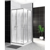 Душевой уголок BelBagno Uno-195 UNO-195-A-2-100-CH-CR хром/шиншилла