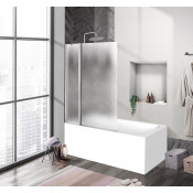 Душевая шторка BelBagno Uno UNO-V-11-100/150-CH-CR хром/шиншилла