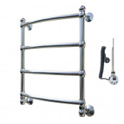 Электрический полотенцесушитель Bronze de Luxe Ретро 600х500 хром