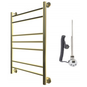 Электрический полотенцесушитель Bronze de Luxe Декор 800х500 бронза