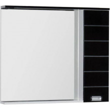Зеркальный шкаф Aquanet Доминика 171923 100 с подсветкой белый/черный