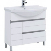 Тумба с раковиной Aquanet Доминика 241326 90 правая белый