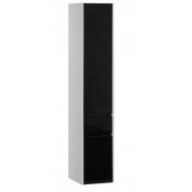 Шкаф-пенал Aquanet Латина 179925 35 подвесной черный/белый